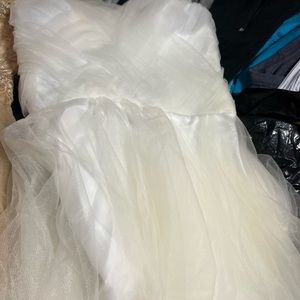 2 dresses x1, good condition, white w/light stain on front,can remove easily